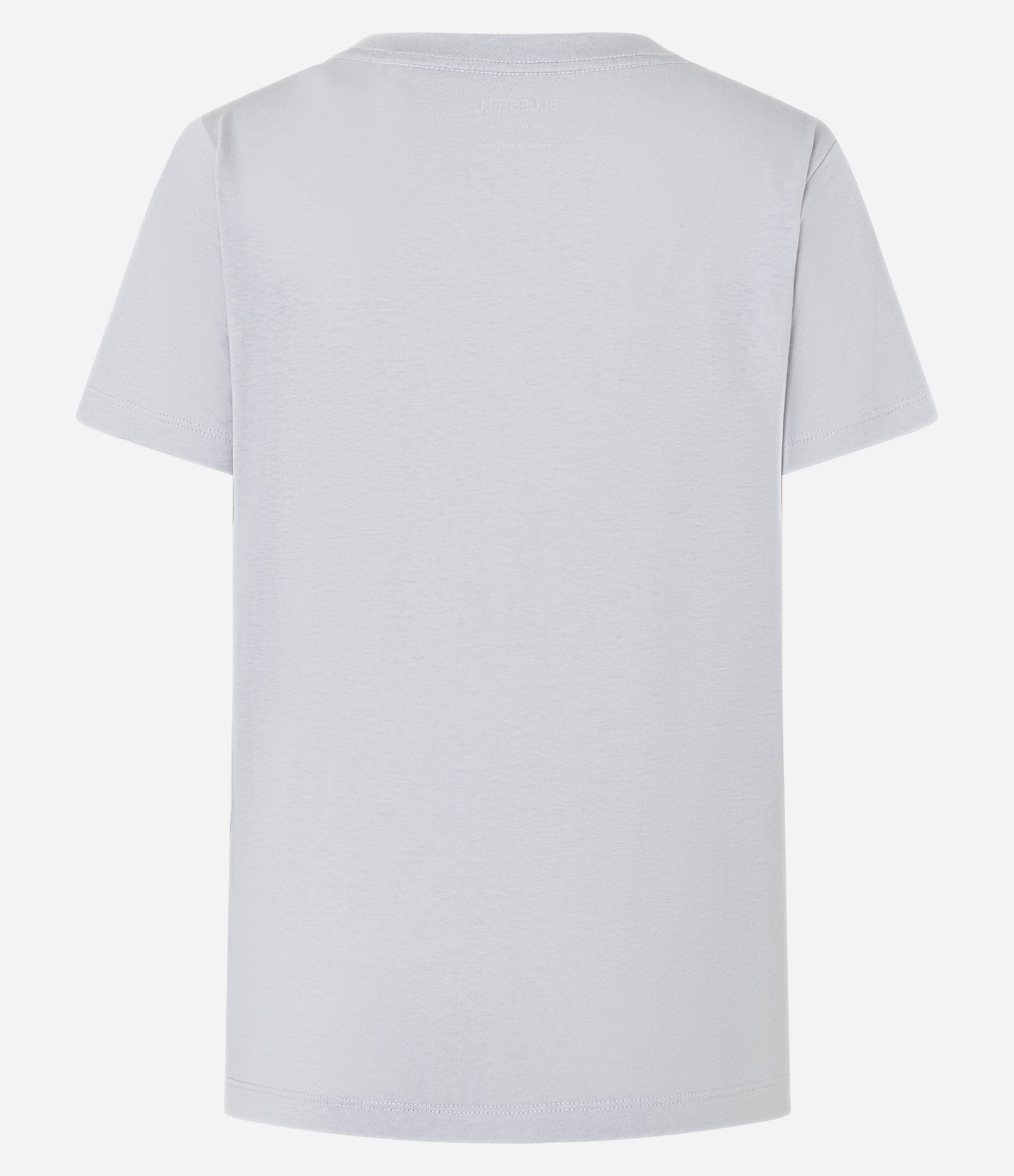 Camiseta Básica em Algodão com Manga Curta Cinza 7