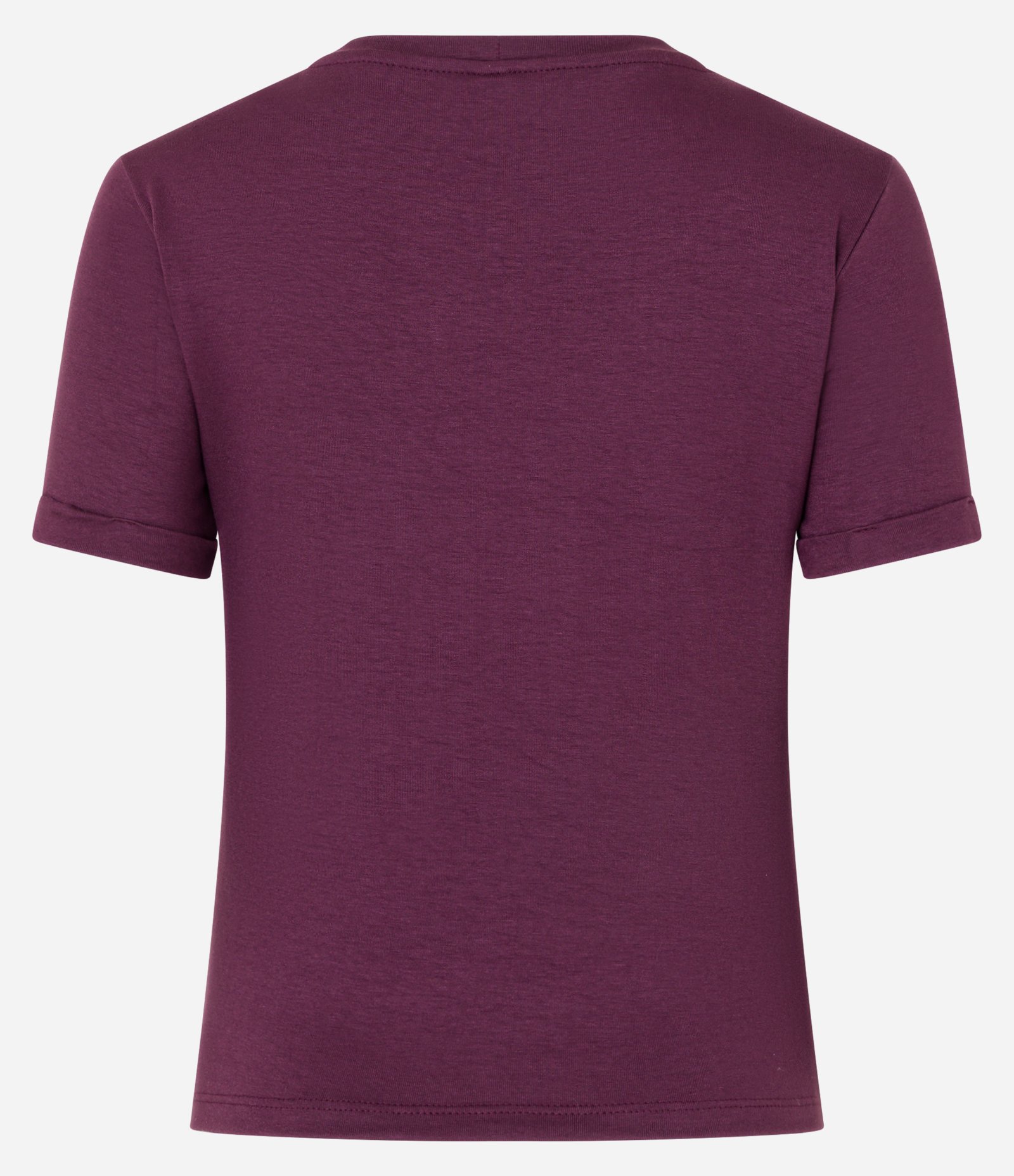 Blusa Básica em Viscose com Manga Dobrada Roxo 5