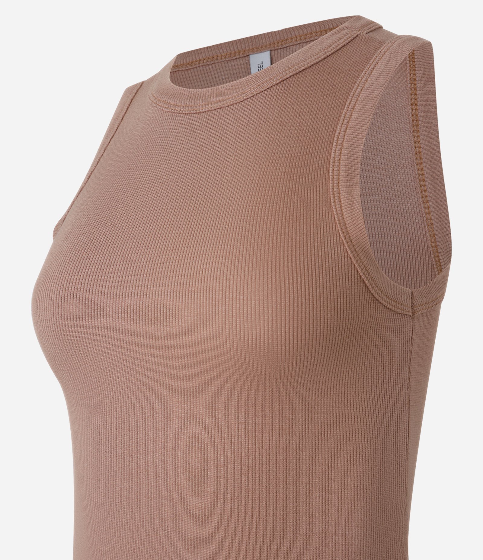 Regata Cropped Básica em Ribana Canelada 5