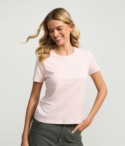 Camiseta Regular Básica em Algodão