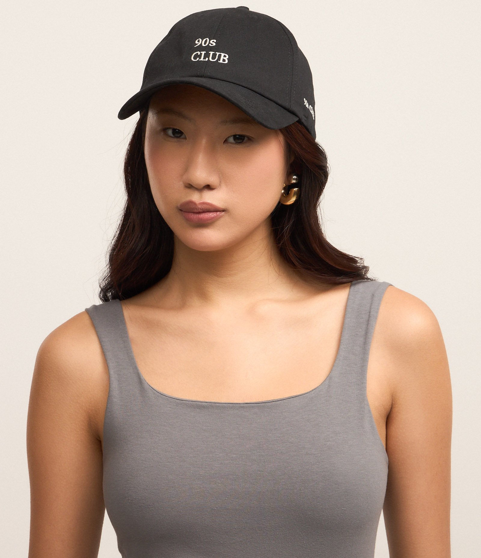 Vestido Midi em Algodão com Decote Quadrado Cinza 2