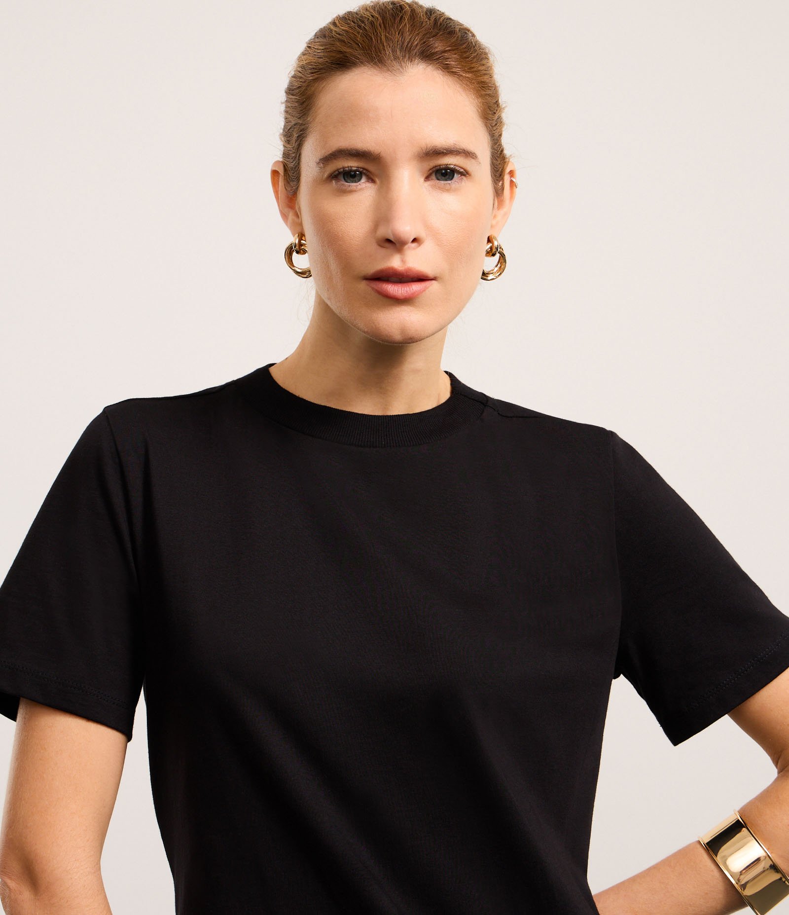 Vestido Longo em Algodão com Renda na Barra Preto 6