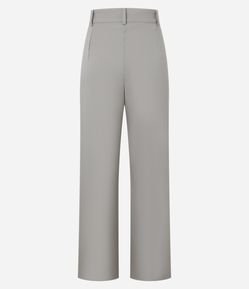 Calça Barrel em Alfaiataria com Pregas e Bolso Faca