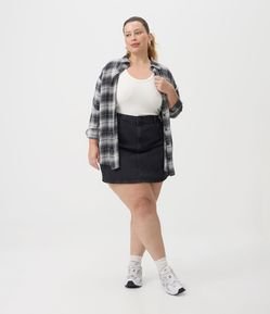 Saia Curta em Jeans Curve & Plus Size