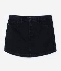 Saia Curta em Jeans Curve & Plus Size
