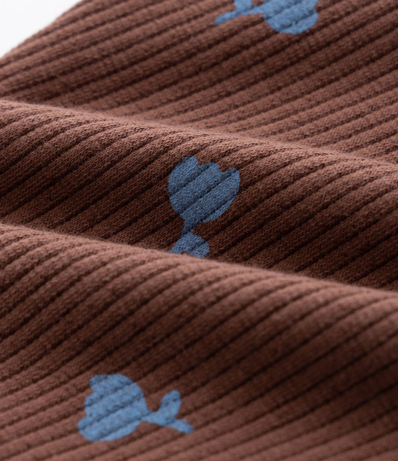 Calça Legging Infantil Canelada com Estampa Tulipa - Tam1 a 6 Anos Marrom 3