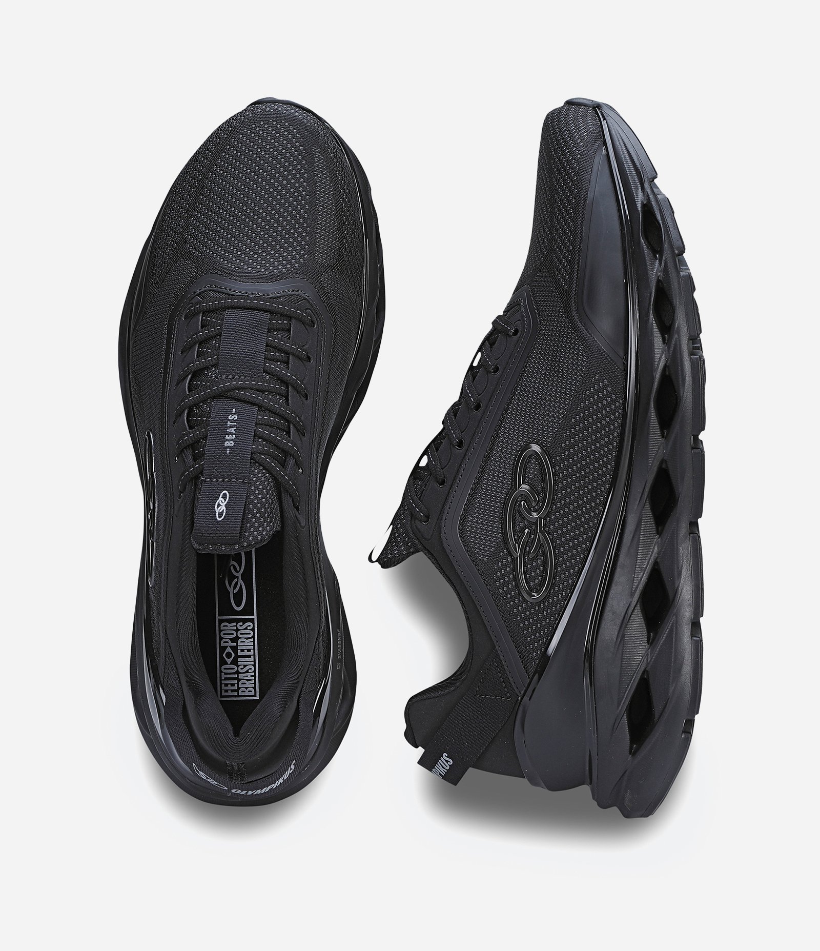 Tênis Esportivo com Recortes e Maior Respirabilidade Beats Olympikus Preto 3