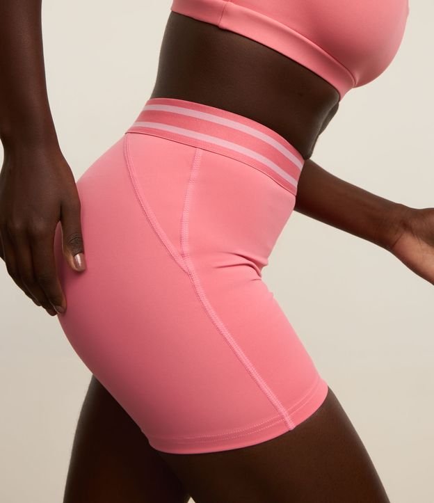 Bermuda Crossfiteira Esportiva em Microfibra com Cós de Elástico