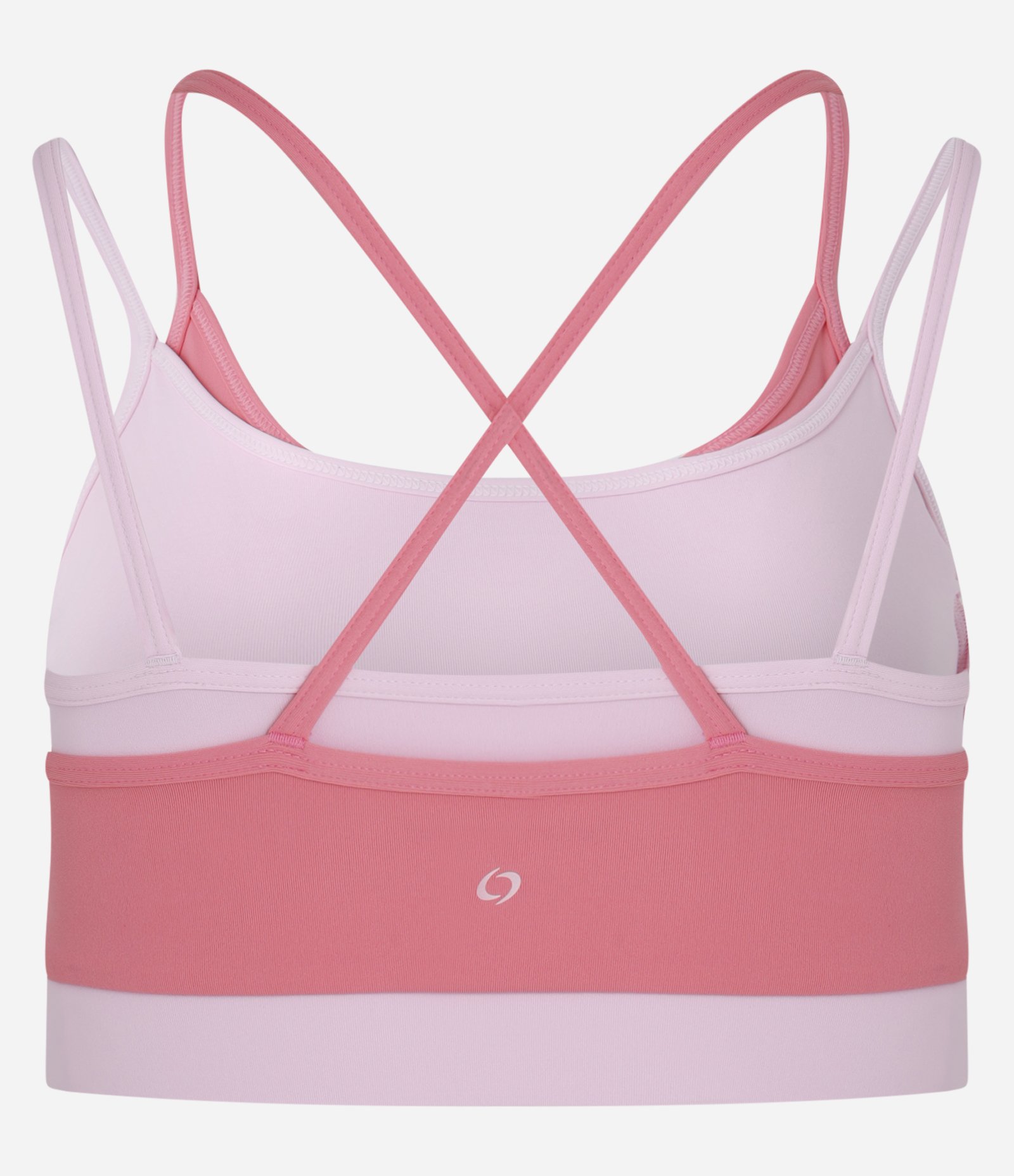 Top Esportivo em Microfibra com Sobreposição Bicolor Rosa 5