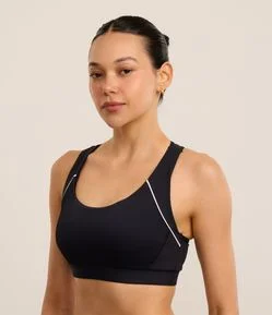 Top Nadador Esportivo em Microfibra com Friso Contrastante