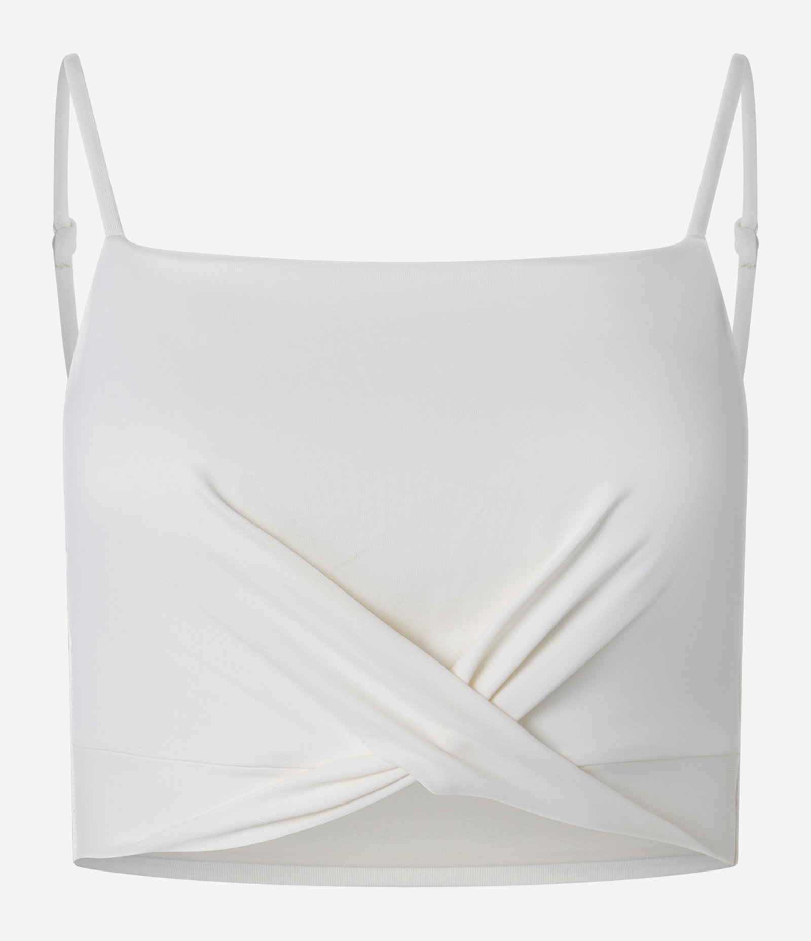 Top Esportivo em Microfibra com Barra Torcida e Bojo Branco 5