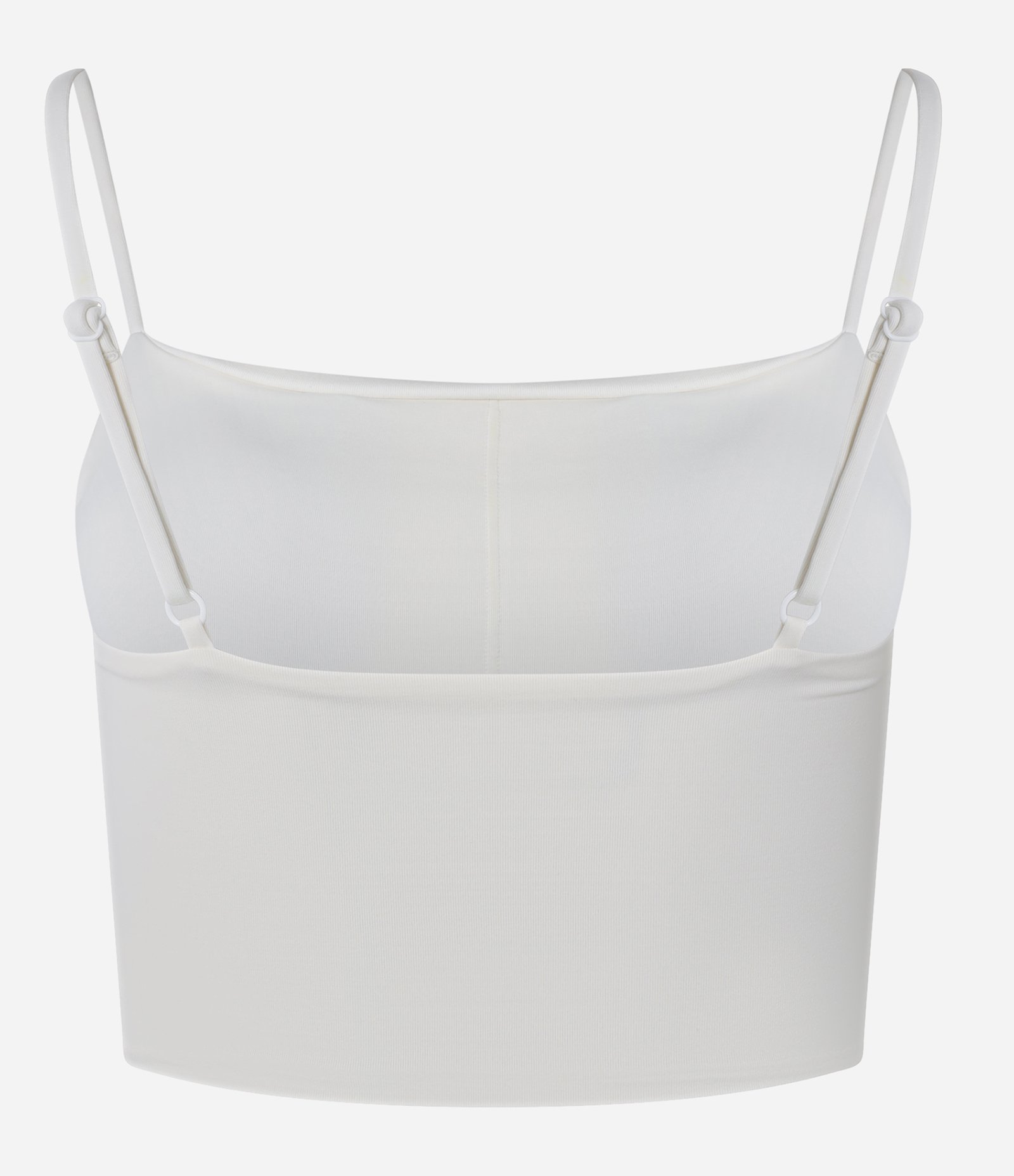 Top Esportivo em Microfibra com Barra Torcida e Bojo Branco 6