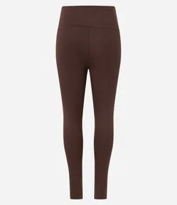 Calça Legging Esportiva em Microfibra com Cós Transpassado