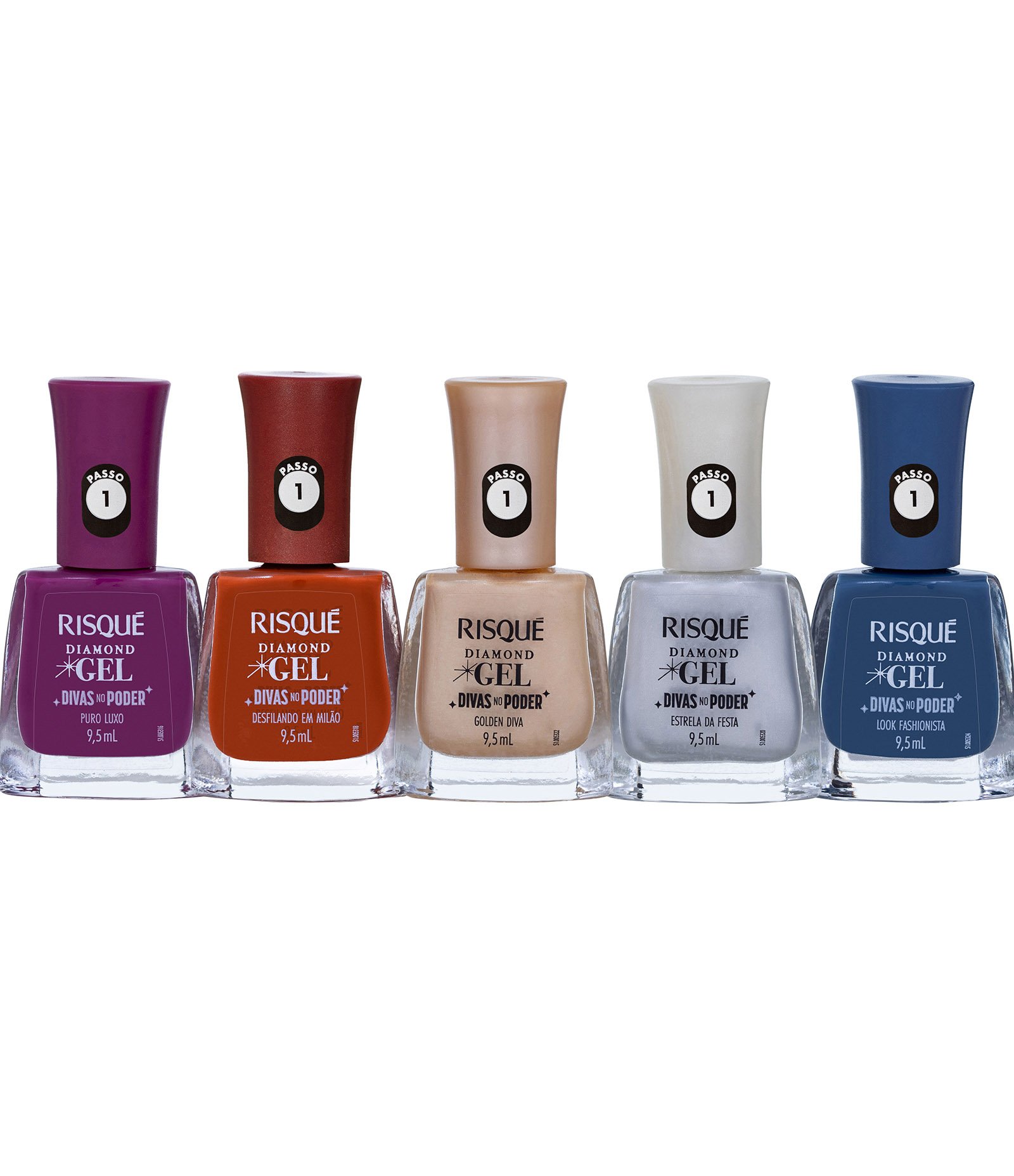 Esmalte Risqué Diamond Gel Divas no Poder  Estrela da Festa 11