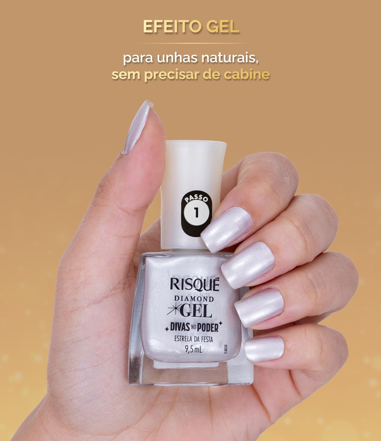 Esmalte Risqué Diamond Gel Divas no Poder  Estrela da Festa 7