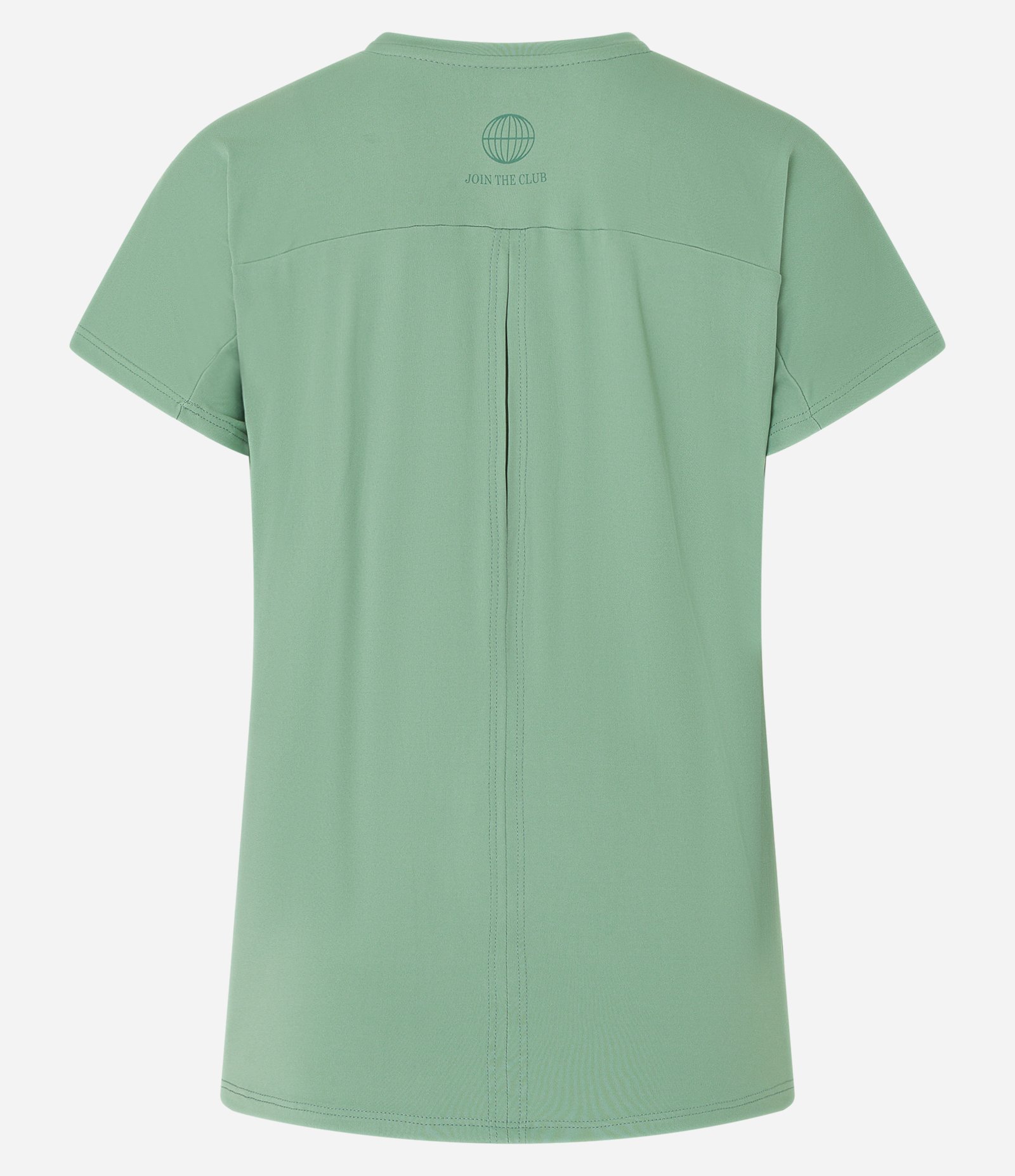 Camiseta Esportiva em Microfibra com Abertura nas Costas e Pala no Ombro Verde 5