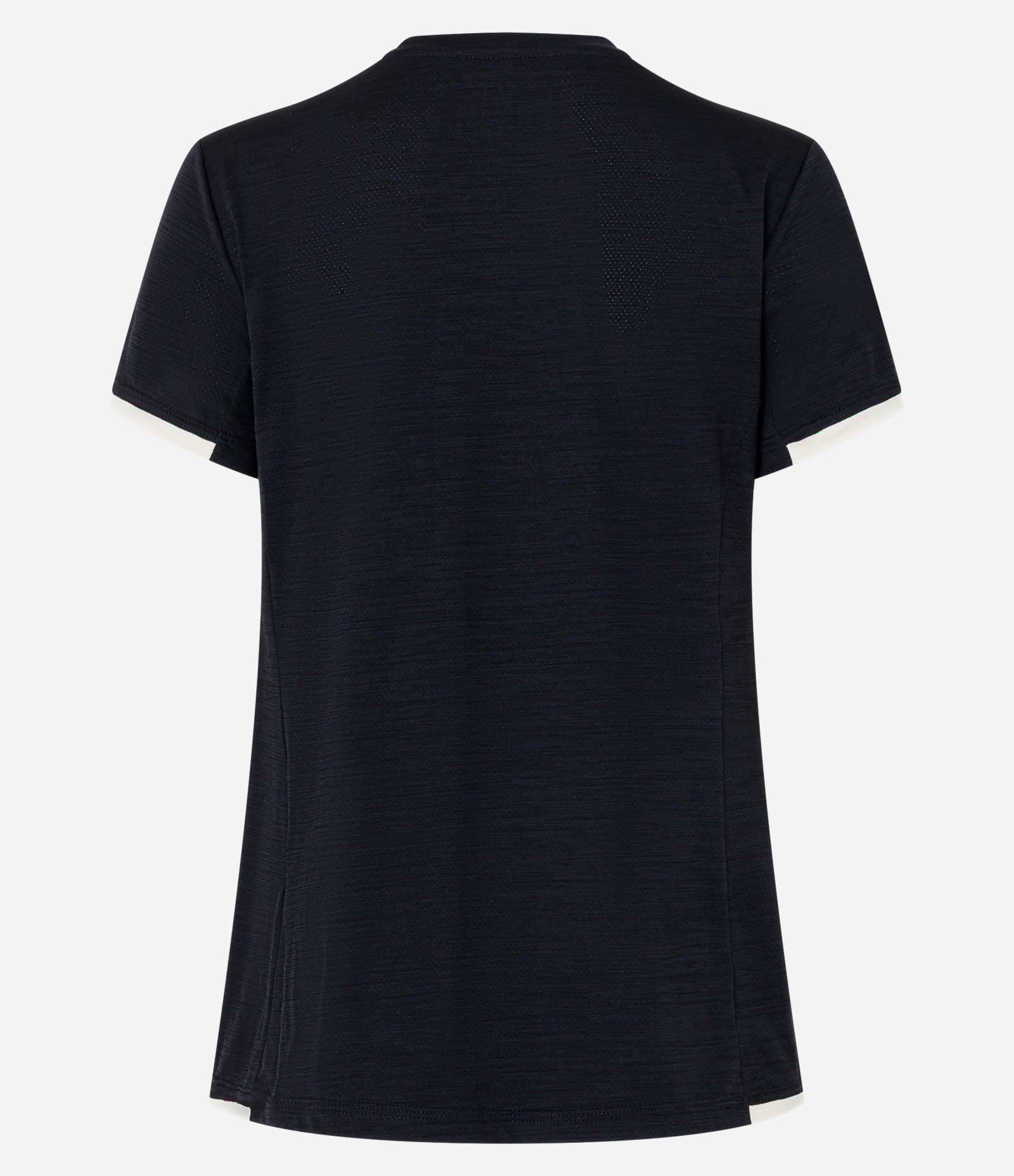 Camiseta Esportiva em Microfibra com Detalhe de Recortes Contrastantes Preto 5