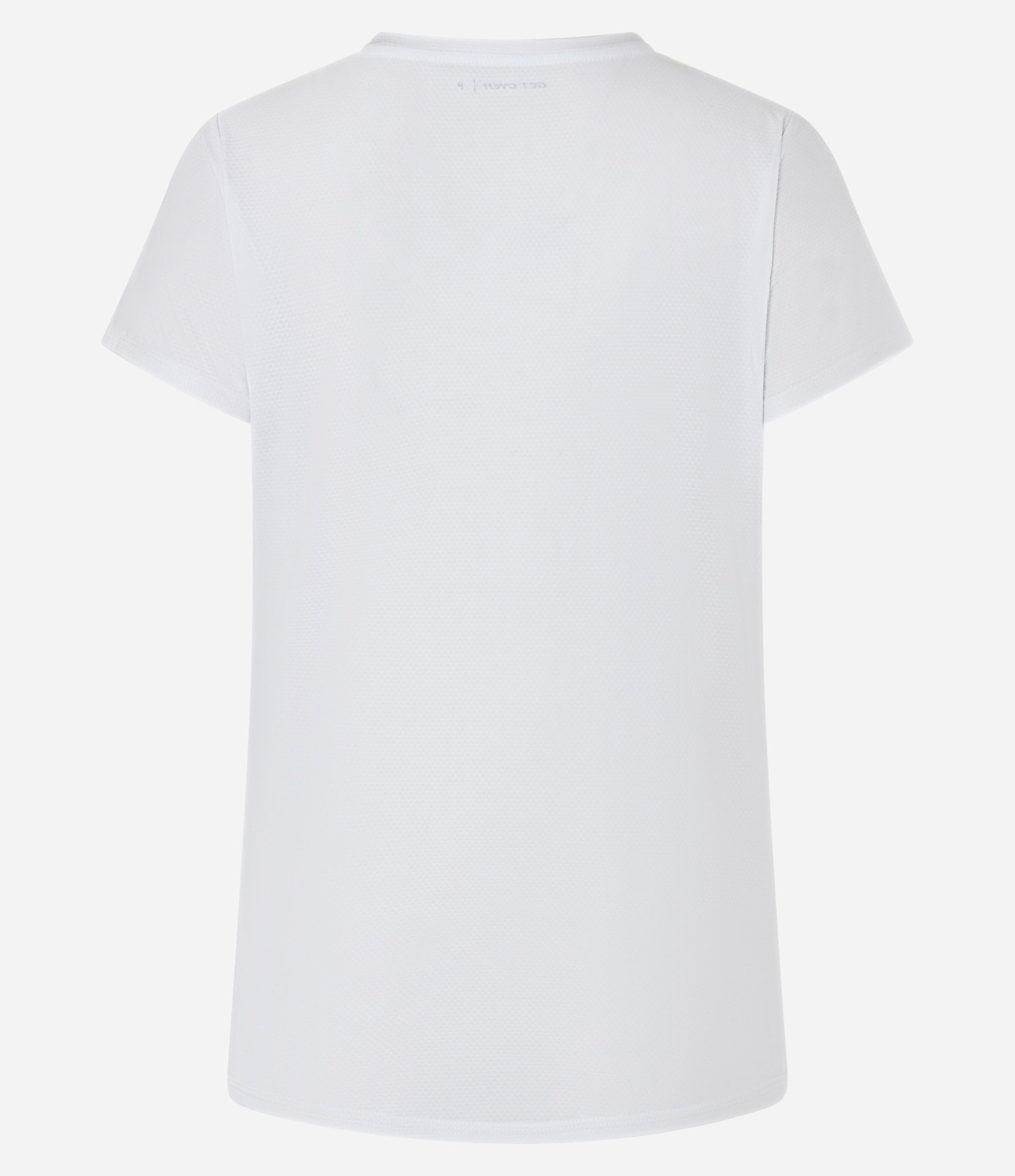 Camiseta Esportiva em Microfibra Texturizada com Estampa Ondas Branco 6