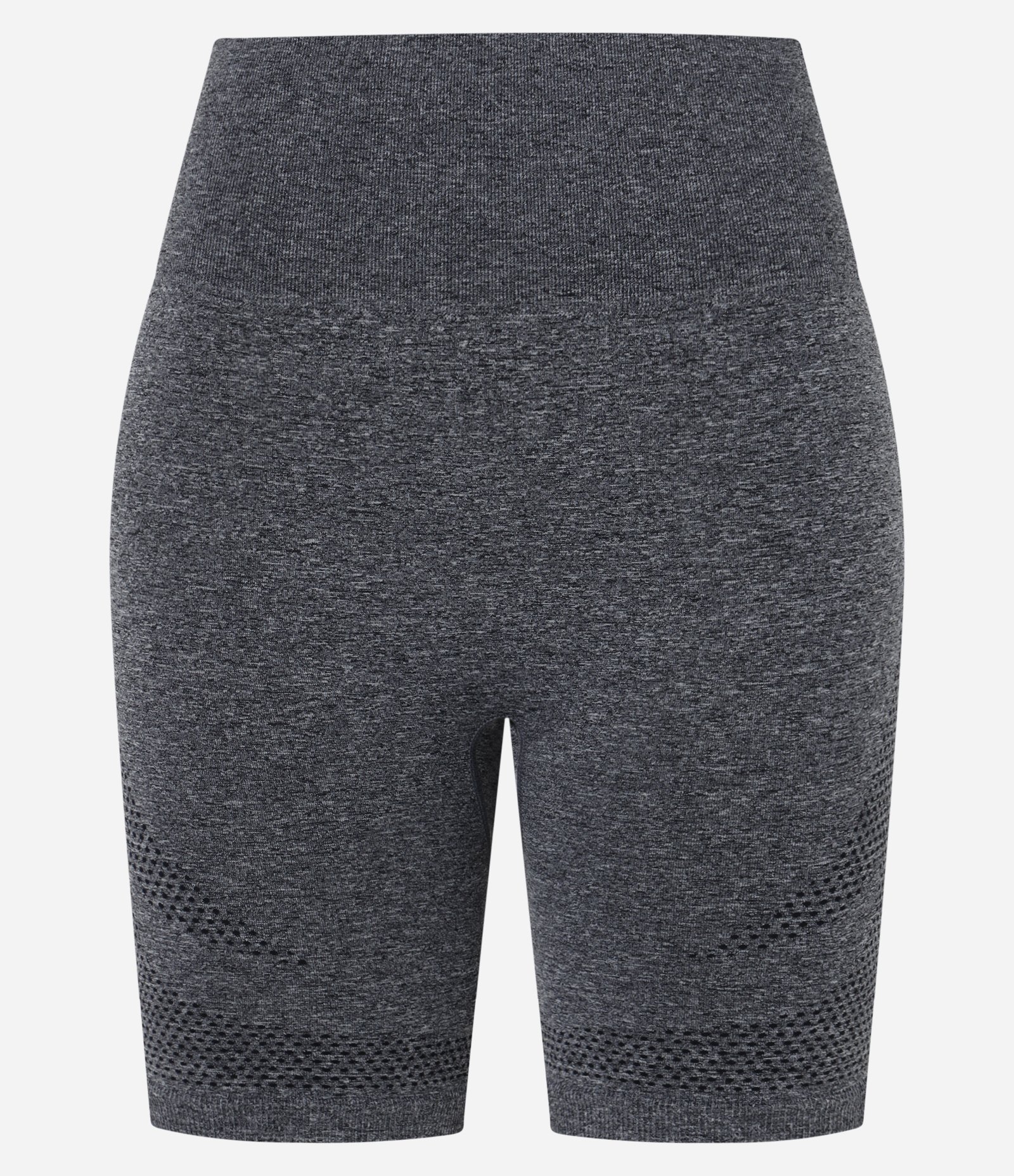 Bermuda Esportiva Seamless com Recortes Texturizados e Efeito Empina Bumbum Cinza 5