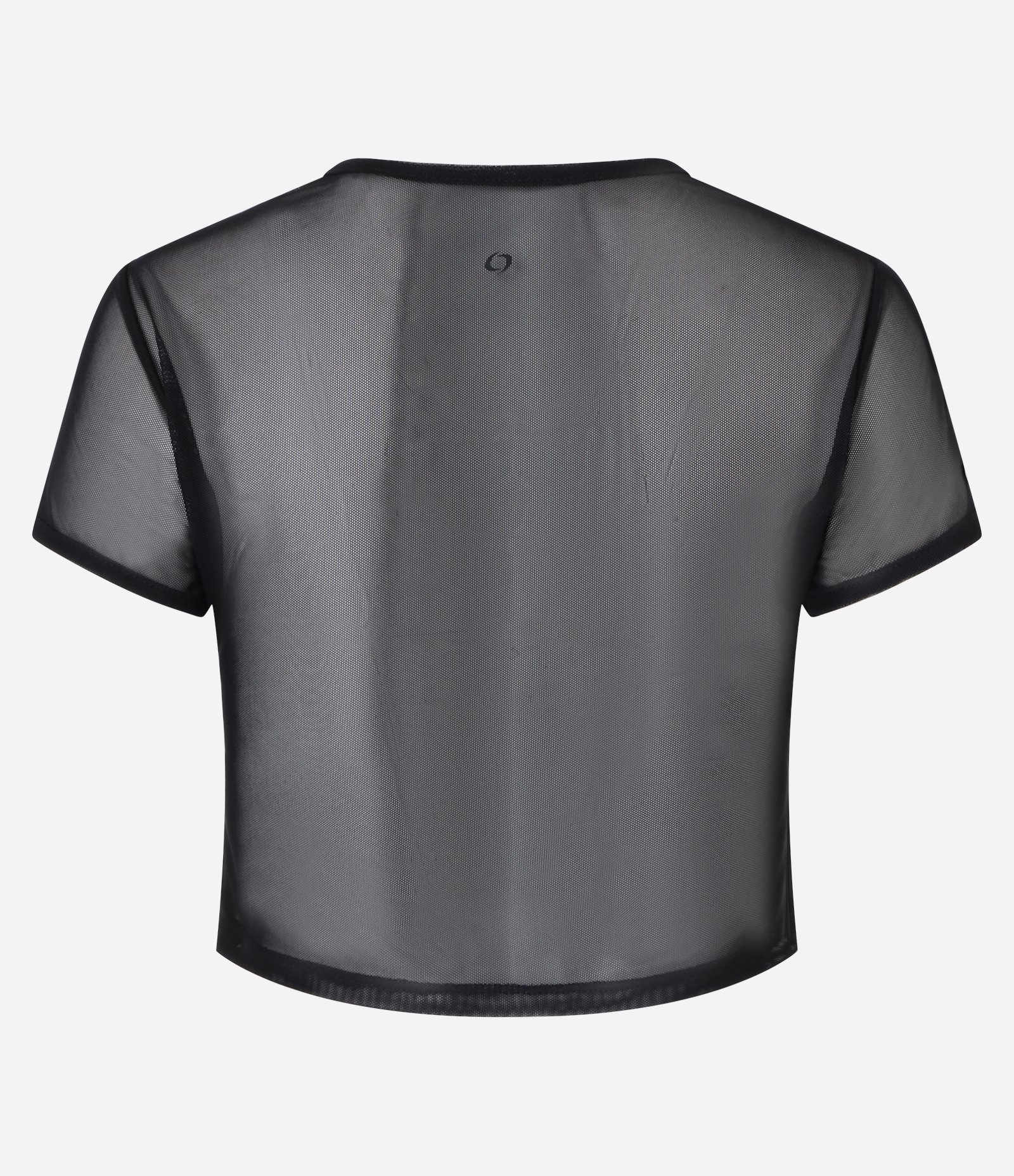 Camiseta Cropped Esportiva em Tule Preto 7