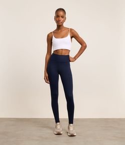 Calça Legging Esportiva com Bolsos Laterais