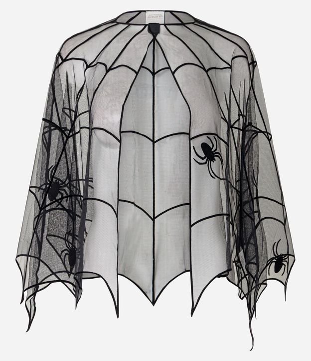 Acessório Infantil Capa com Bordado Teia de Aranhas - Tam Único