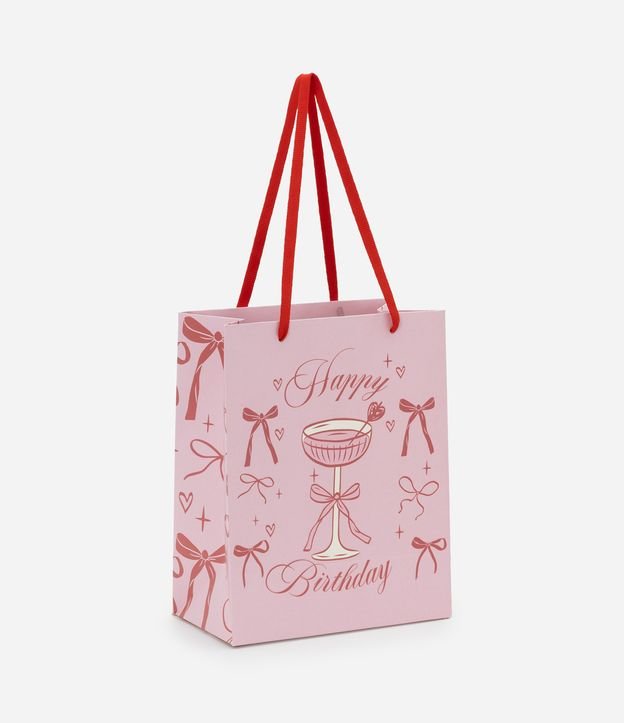 Embalagem de Presente Pequena com Estampa Happy Birthday