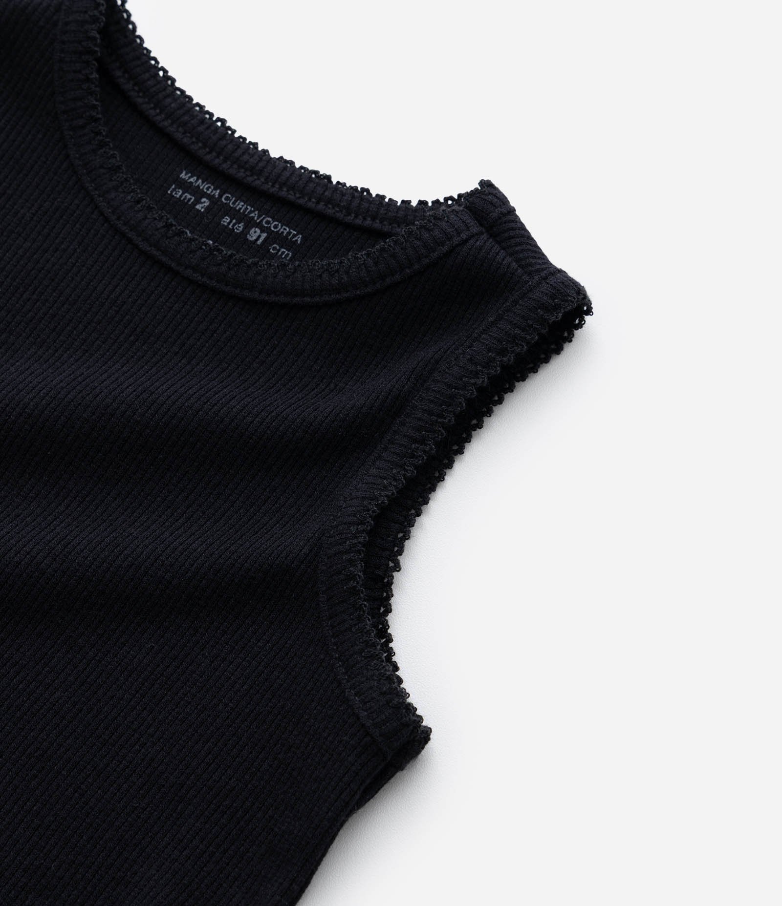 Regata Infantil em Ribana com Picueta nas Cavas - Tam 1 a 6 Anos Preto 5