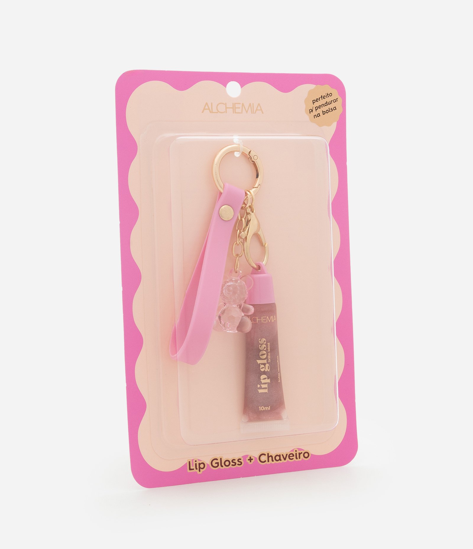 Gloss Labial com Holder e Chaveiro de Ursinho Alchemia COLORIDO 5