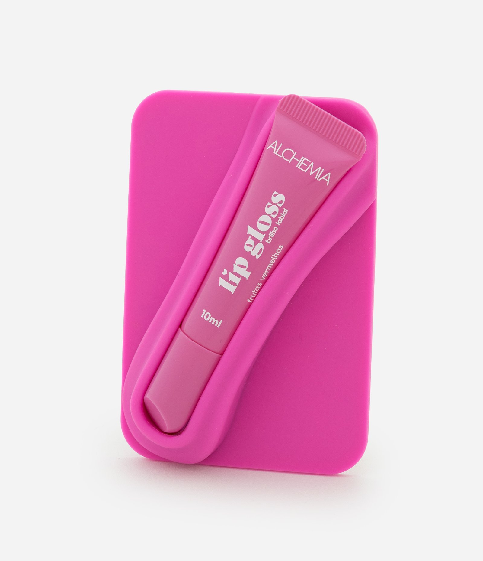 Gloss Labial com Porta Gloss Adesivo para Celular Alchemia Rosa Pink 3