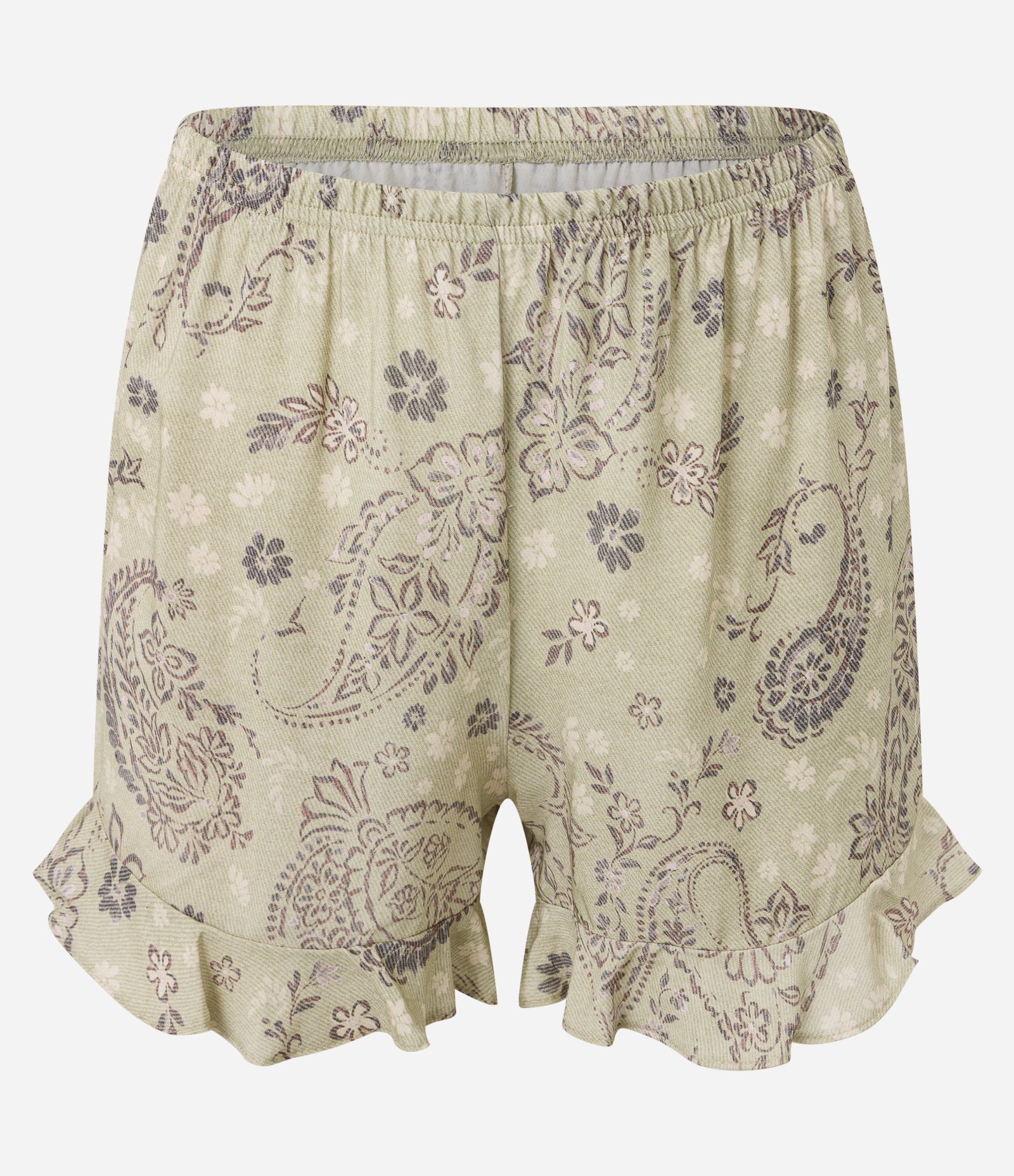 Pijama Short Doll com Bosinho Bordado Branco/Verde 7