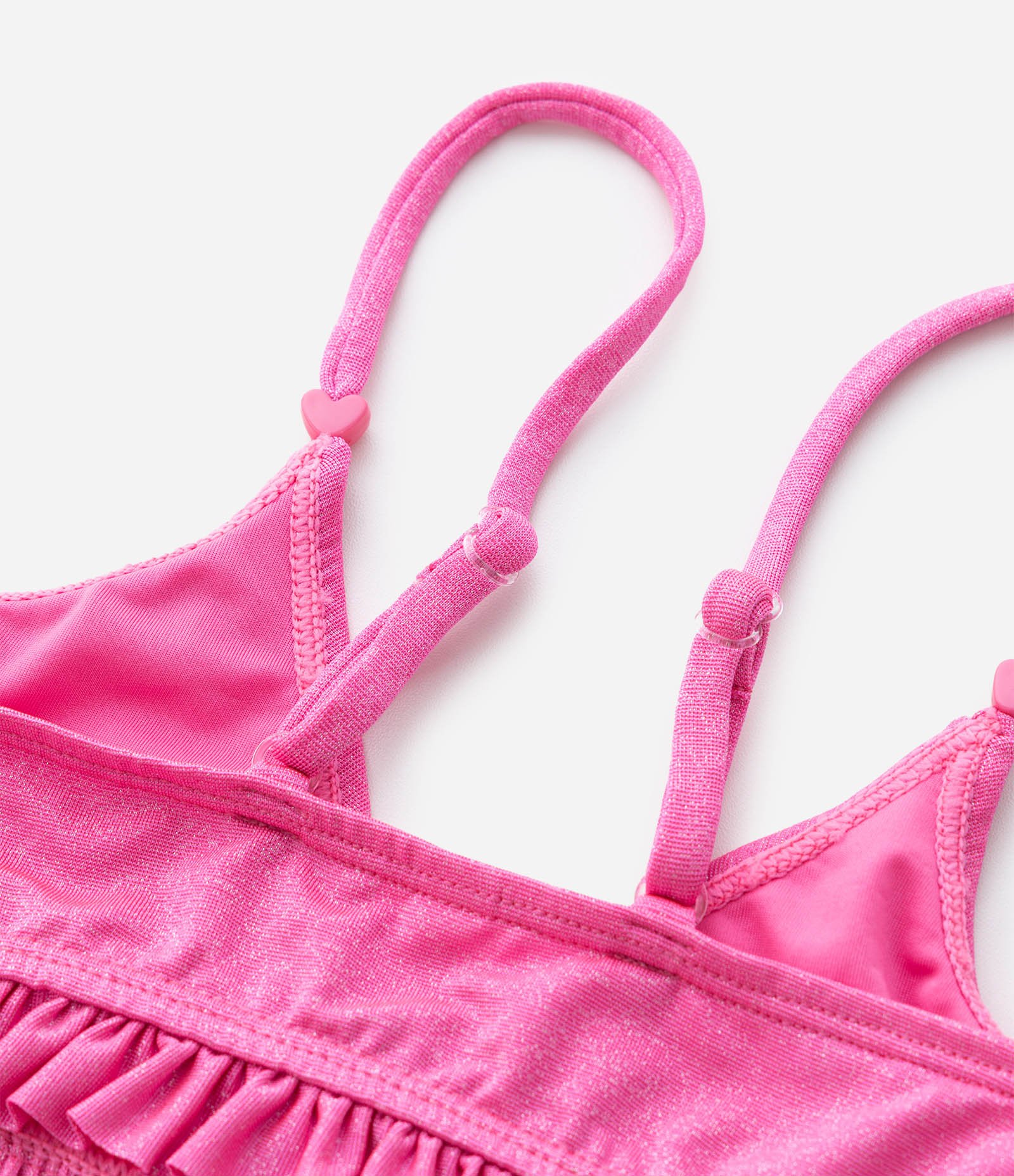 Biquíni Infantil com Babadinhos e Brilhos - Tam 9 a 16 Anos Rosa 9