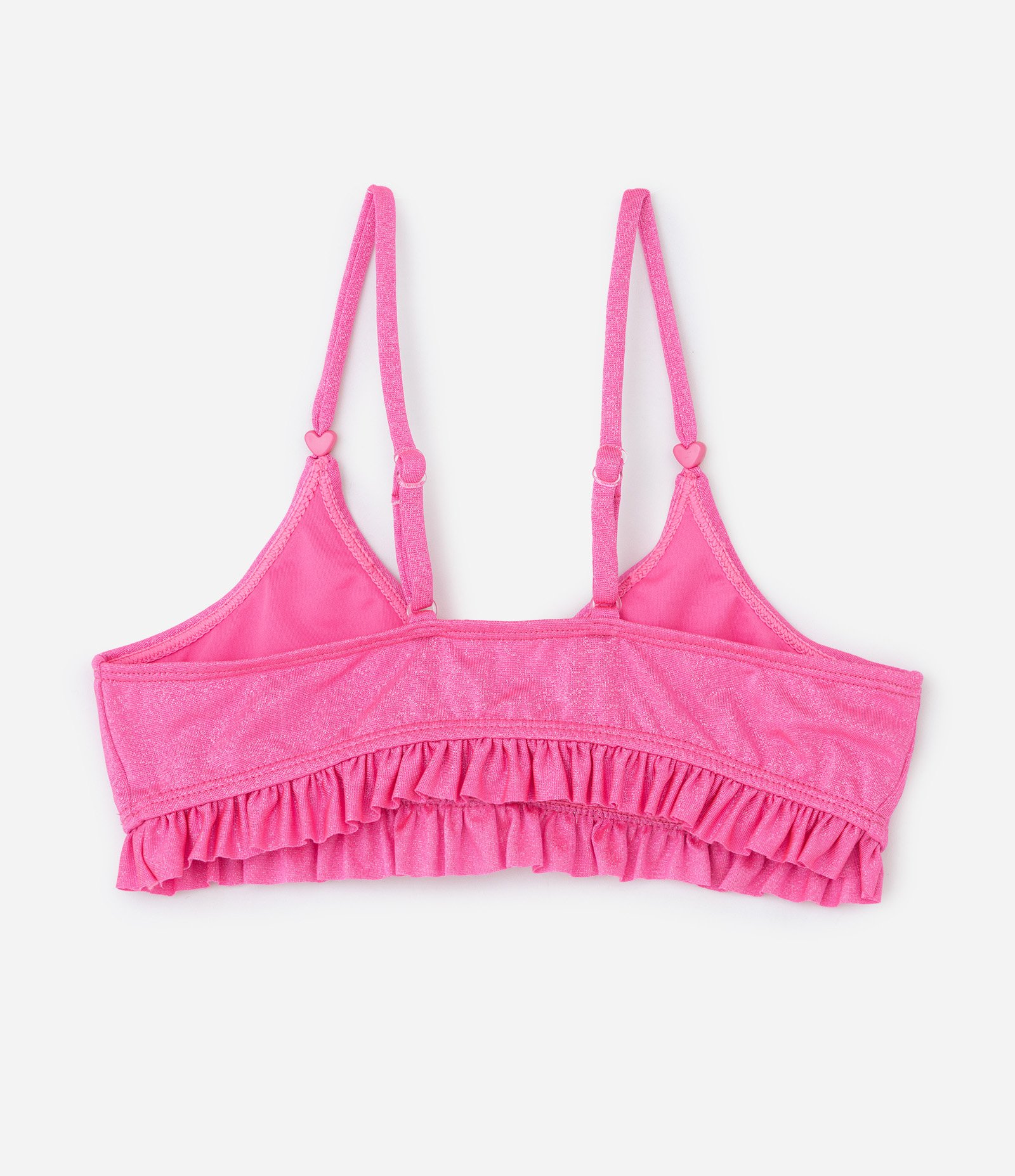 Biquíni Infantil com Babadinhos e Brilhos - Tam 9 a 16 Anos Rosa 4