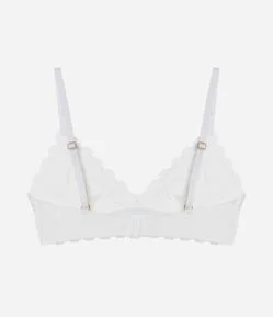 Sutiã Top em Algodão Bordado