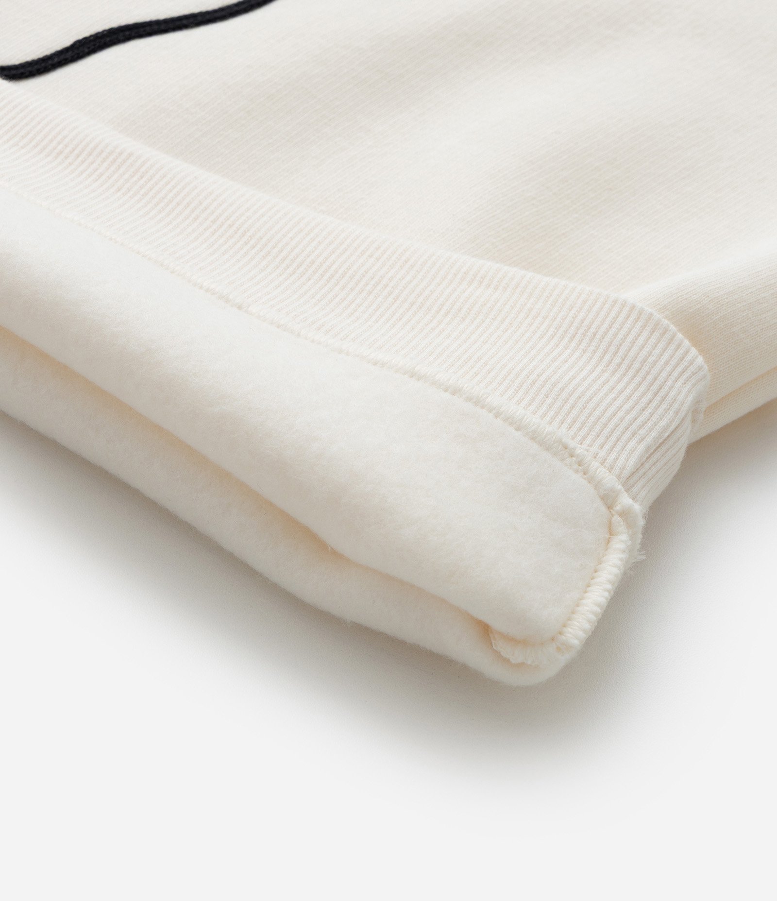 Casaco Infantil em Moletom com Bordado de Flor - Tam 7 a 14 Anos Off White 4