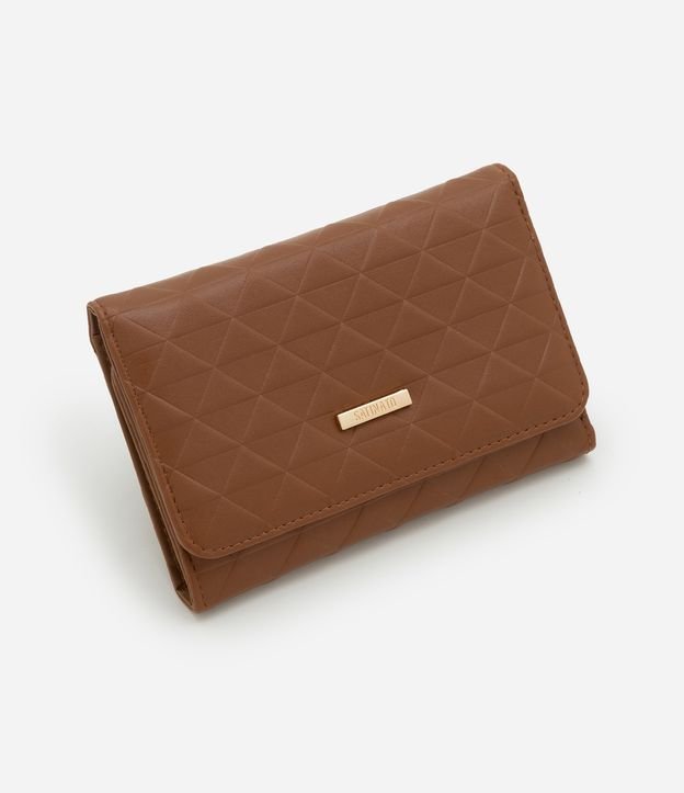 Carteira Média em PU com Textura de Triangulos