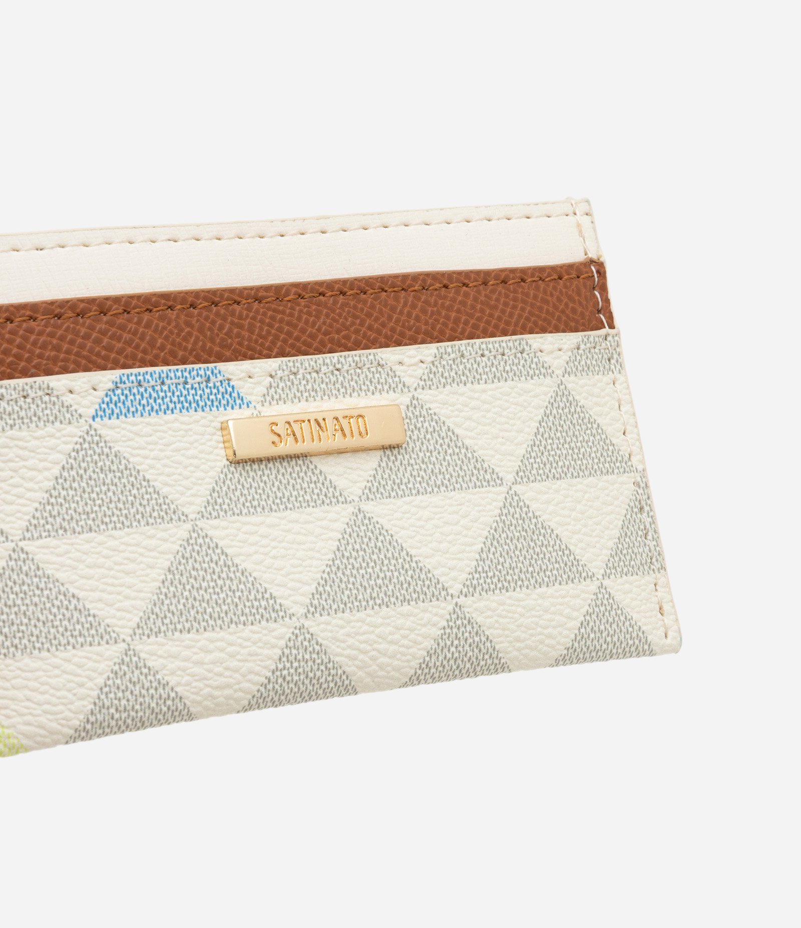 Carteira Pequena Retangular com Estampa de Triangulo Off White 3