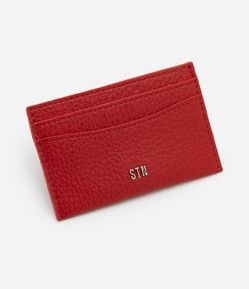 Carteira Pequena Porta Cartão com Textura