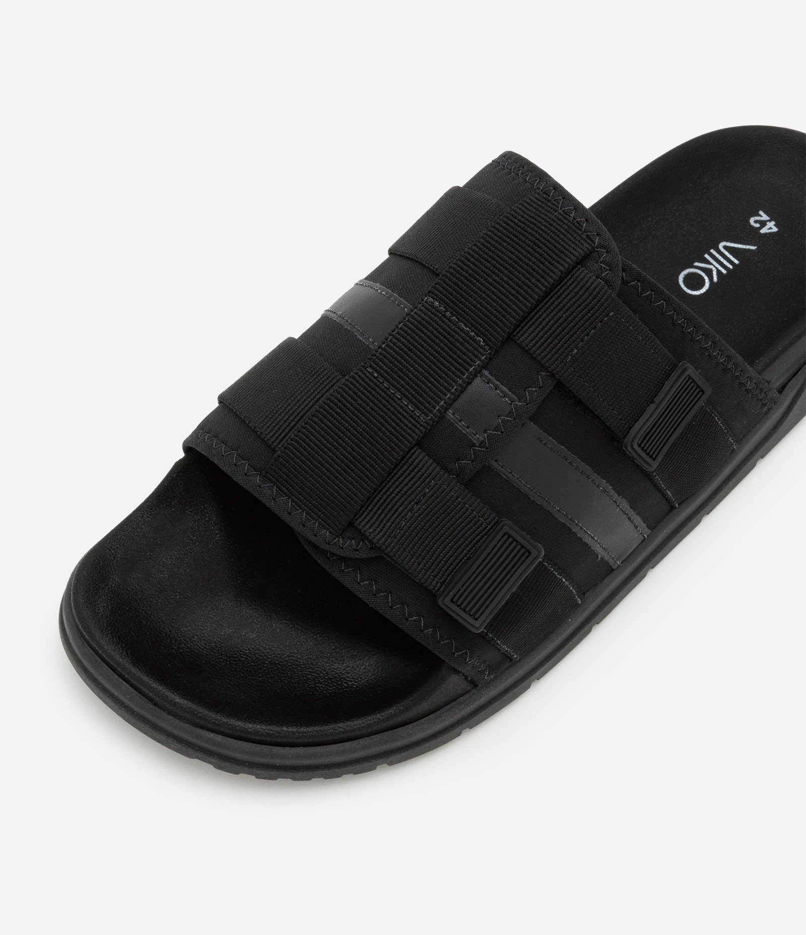 Chinelo Slid com Velcro Preto 4