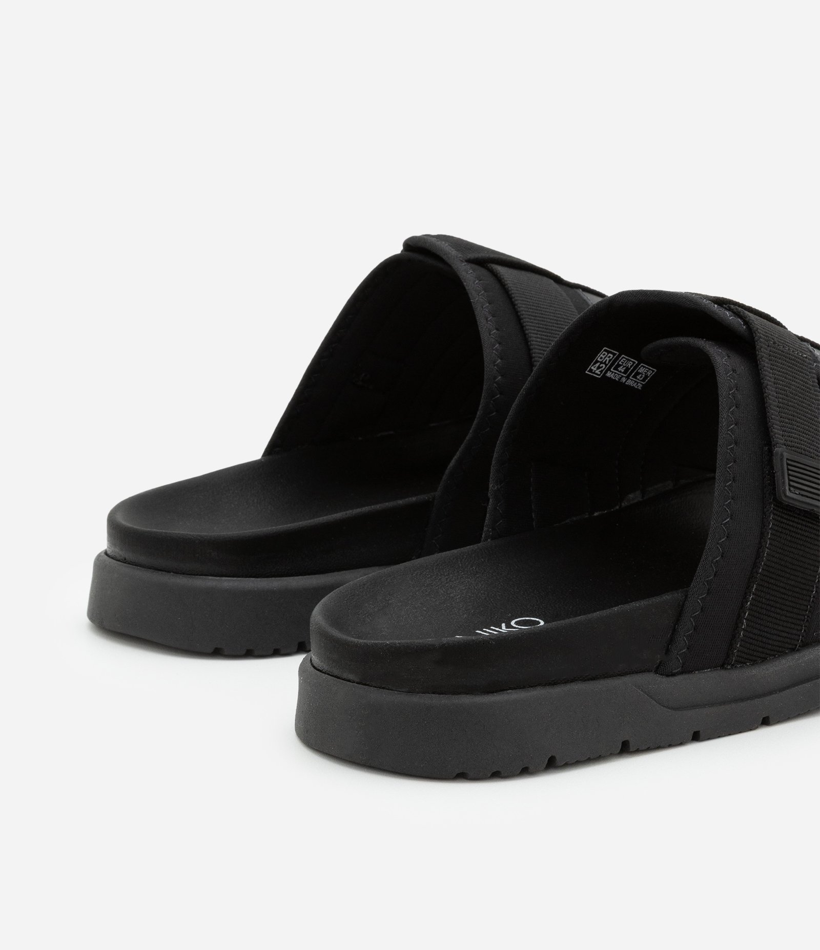 Chinelo Slid com Velcro Preto 6