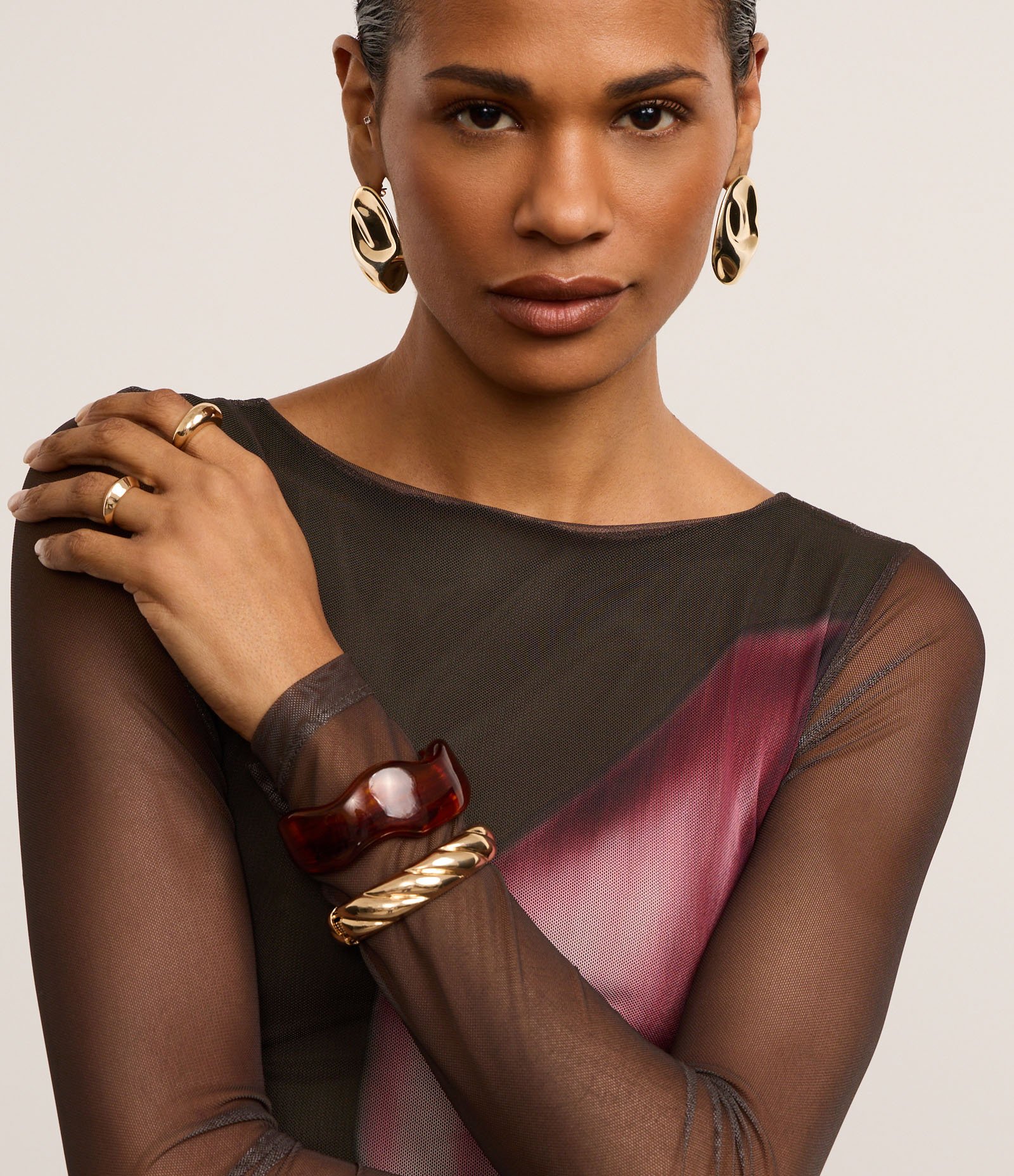 Vestido Reto Midi em Tule com Estampa Flora Blur Verde 3