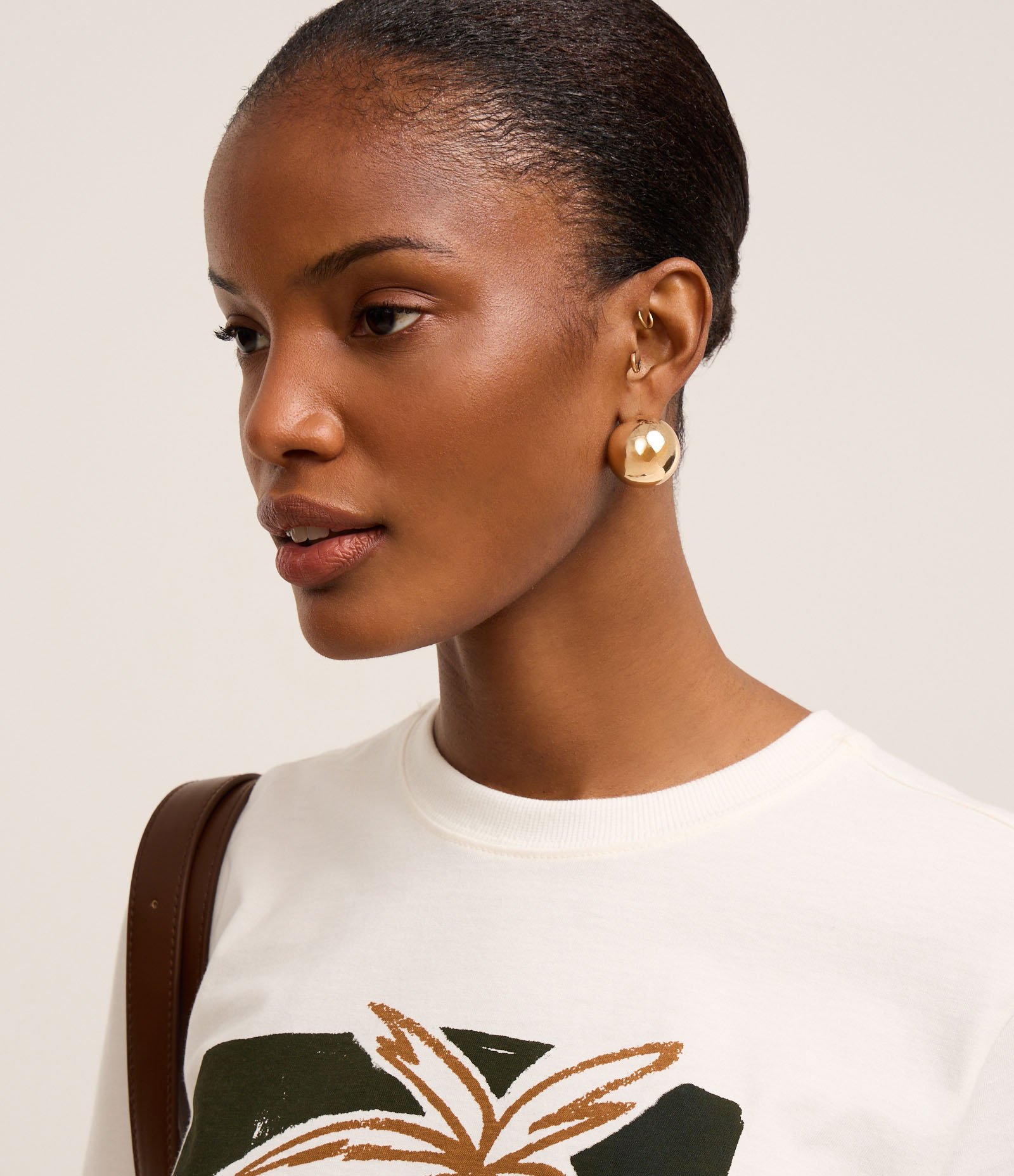 Blusa em Algodão com Estampa Coqueiro Dias de Verão Branco 4