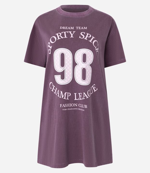 Camisola T-Shirt em Algodão Estonado com Estampa Sporty Spice 98