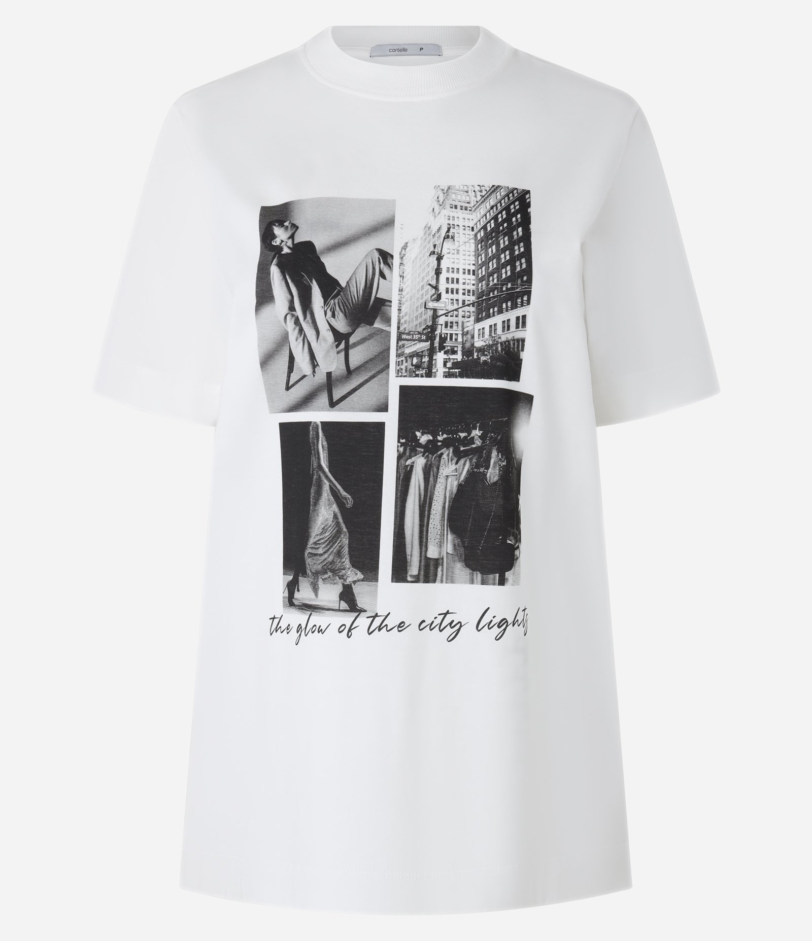 Camiseta em Algodão com Estampa Fotoprint Fashion Branco 5
