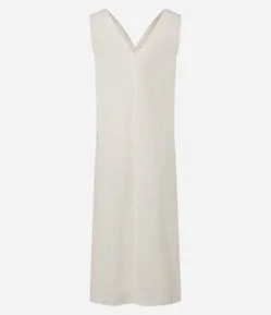 Blusa Túnica em Viscose com Bordado Floral Vazado