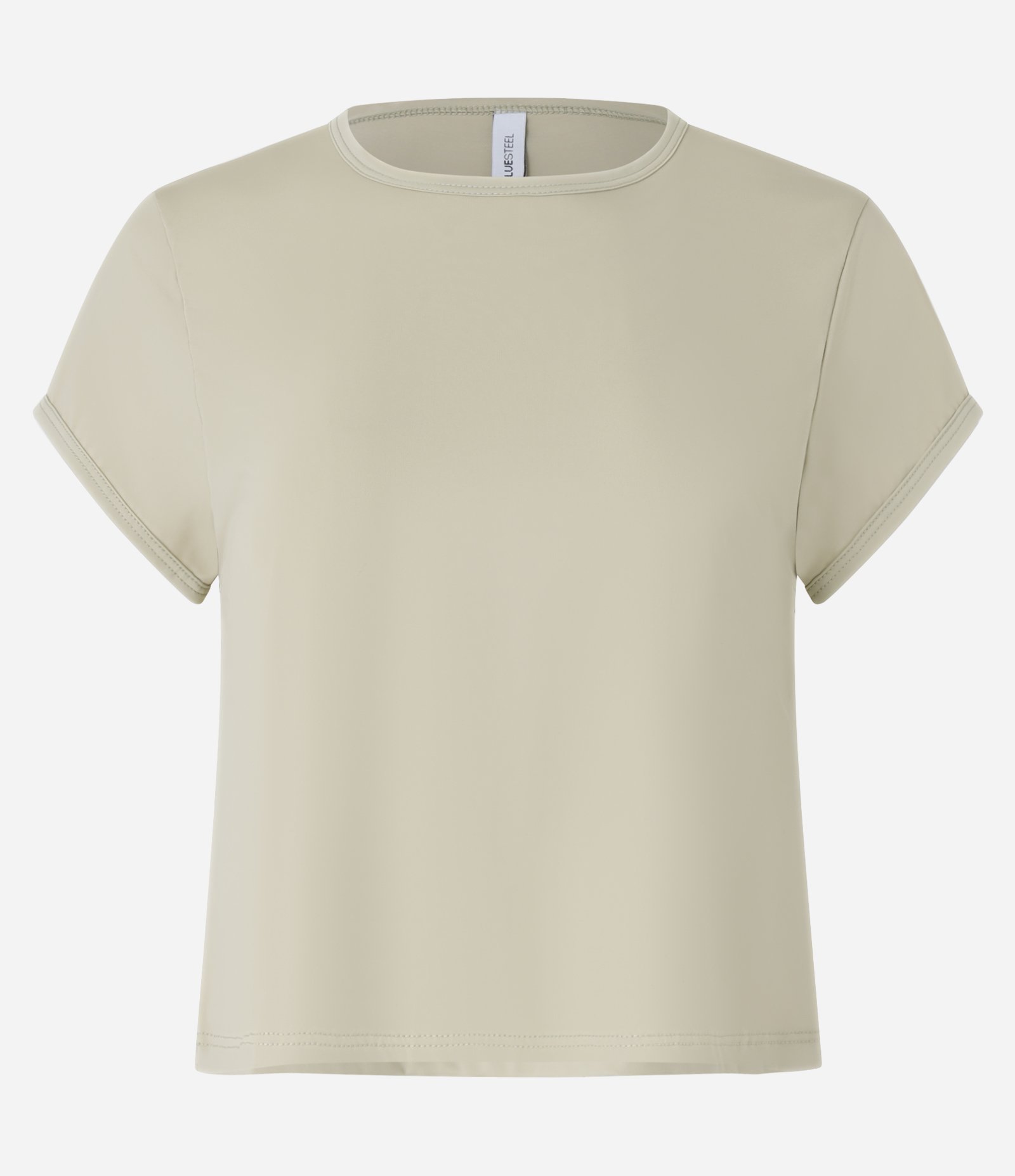 Blusa Básica em Poliamida com Manga Curta Verde 5