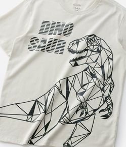 Pijama Curto Infantil com Estampa Dinossauro - Tam 5 a 14 Anos