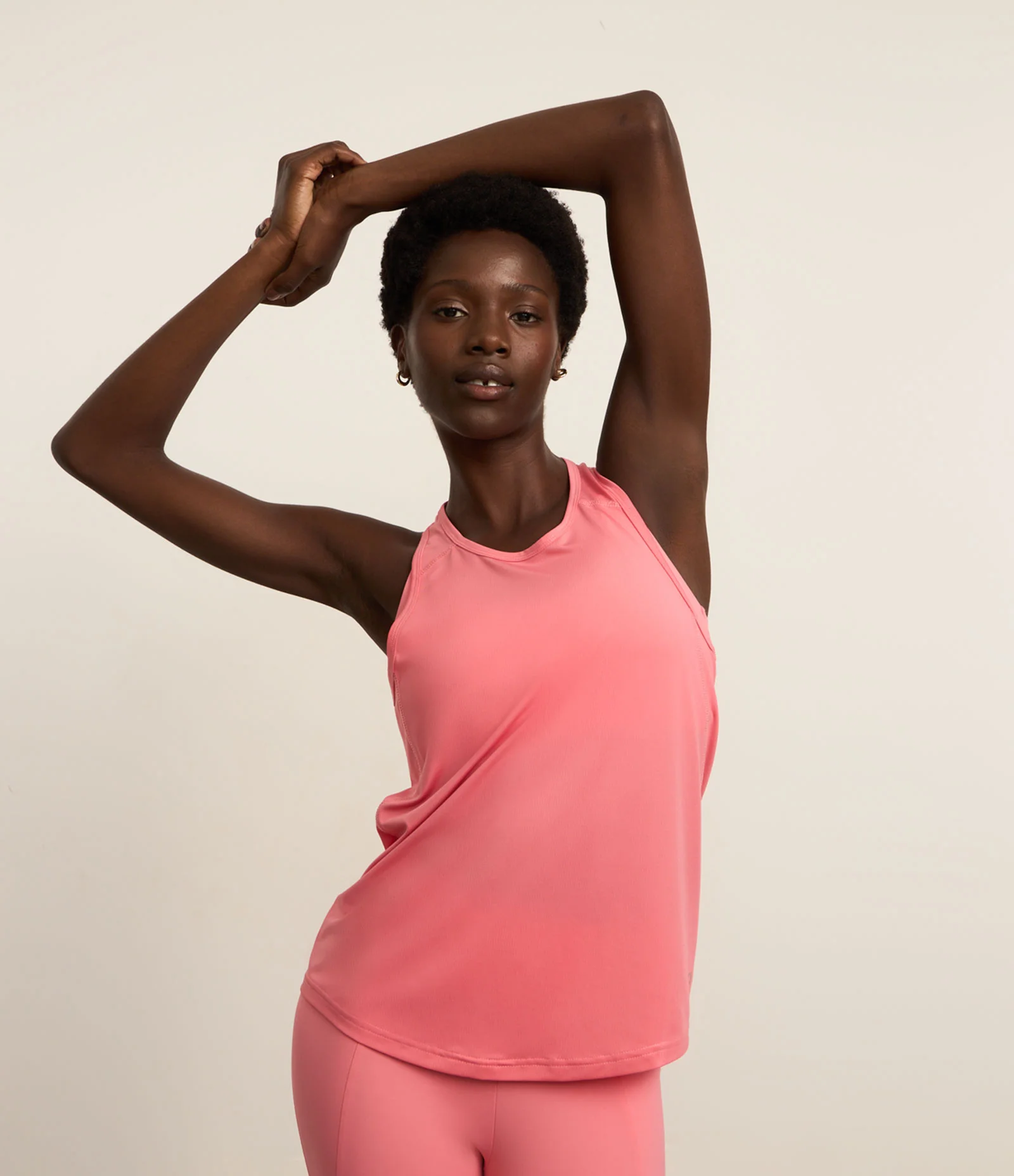 Regata Nadador Esportiva em Microfibra com Textura Rosa 2