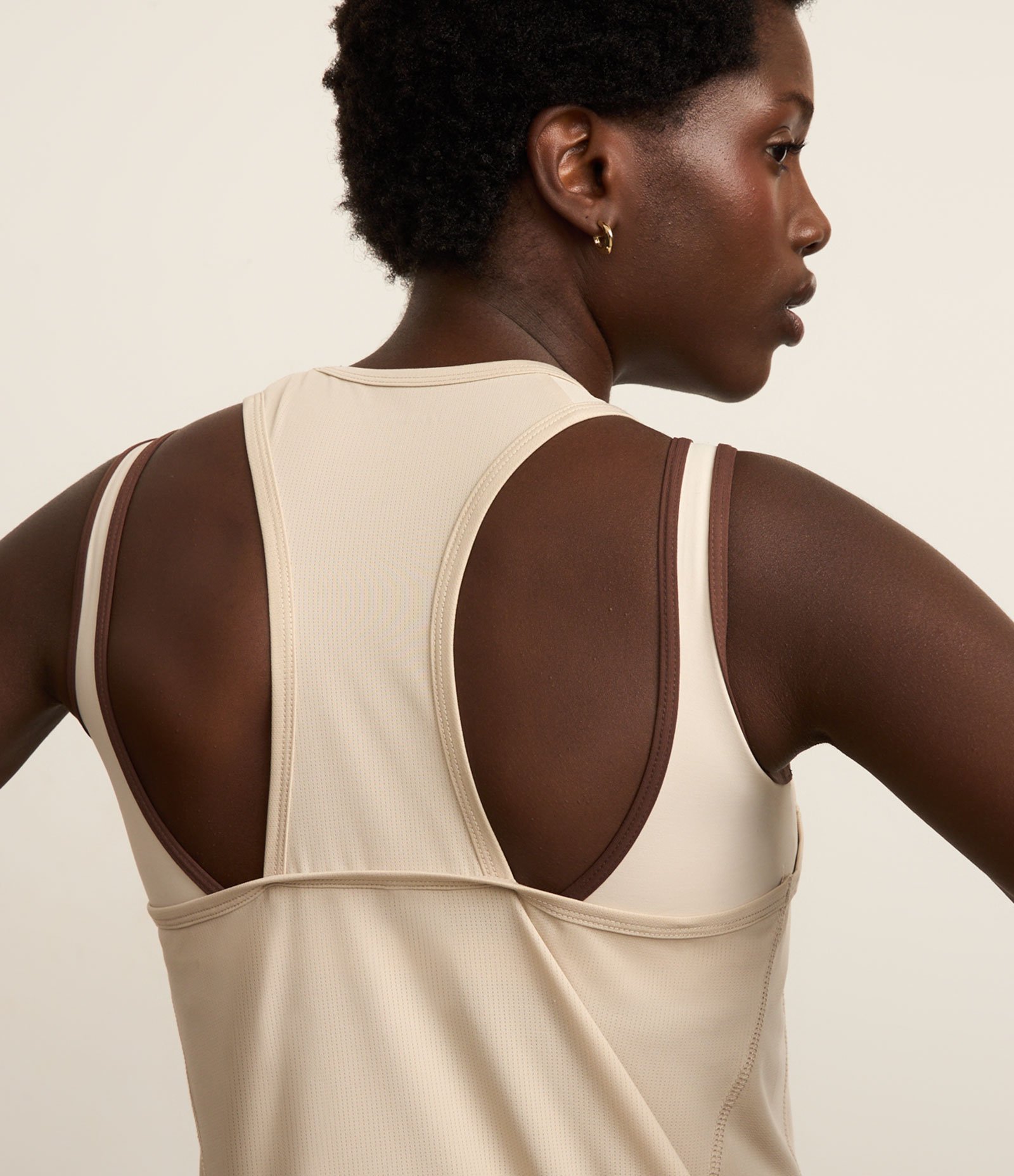 Regata Nadador Esportiva em Microfibra com Textura Off White 3