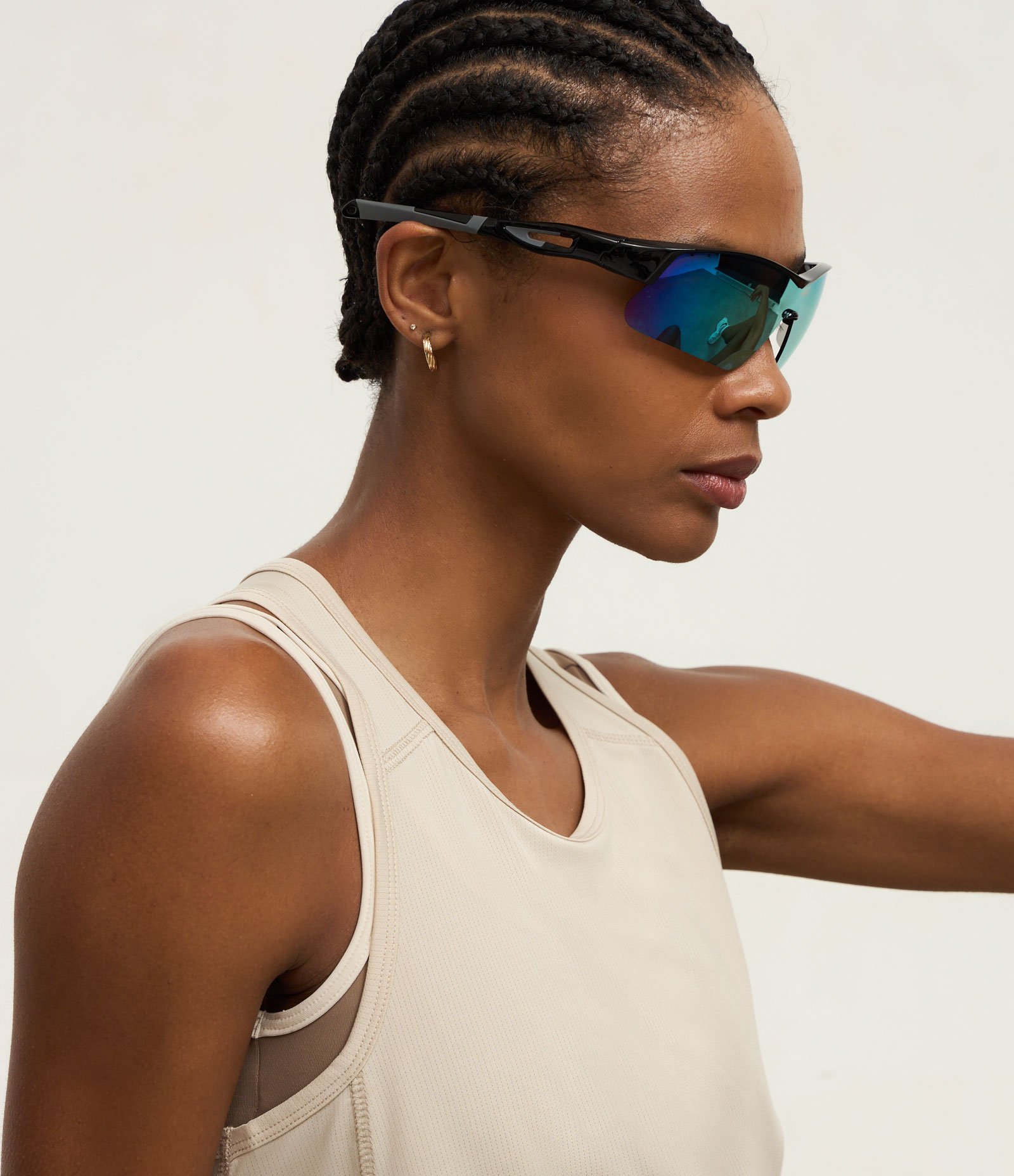 Regata Nadador Esportiva em Microfibra com Textura Off White 4